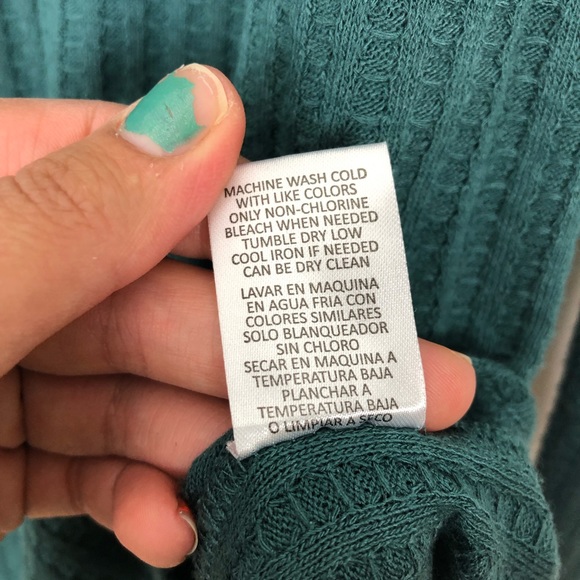 Chaser Women’s green thermal sweater size small - Picture 5 of 7